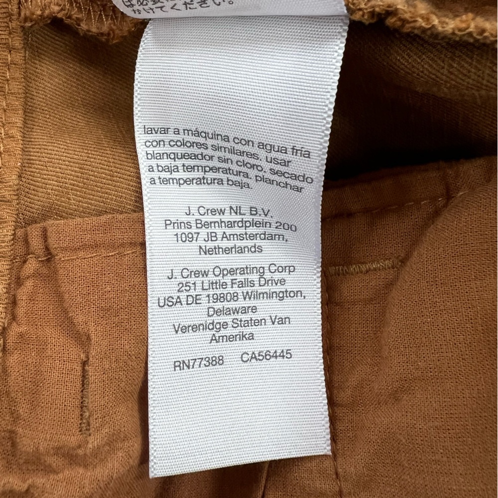 Madewell The Harlow Wide-Leg Linen Blend Pant in Acorn Brown, size 4 - Picture 12 of 13